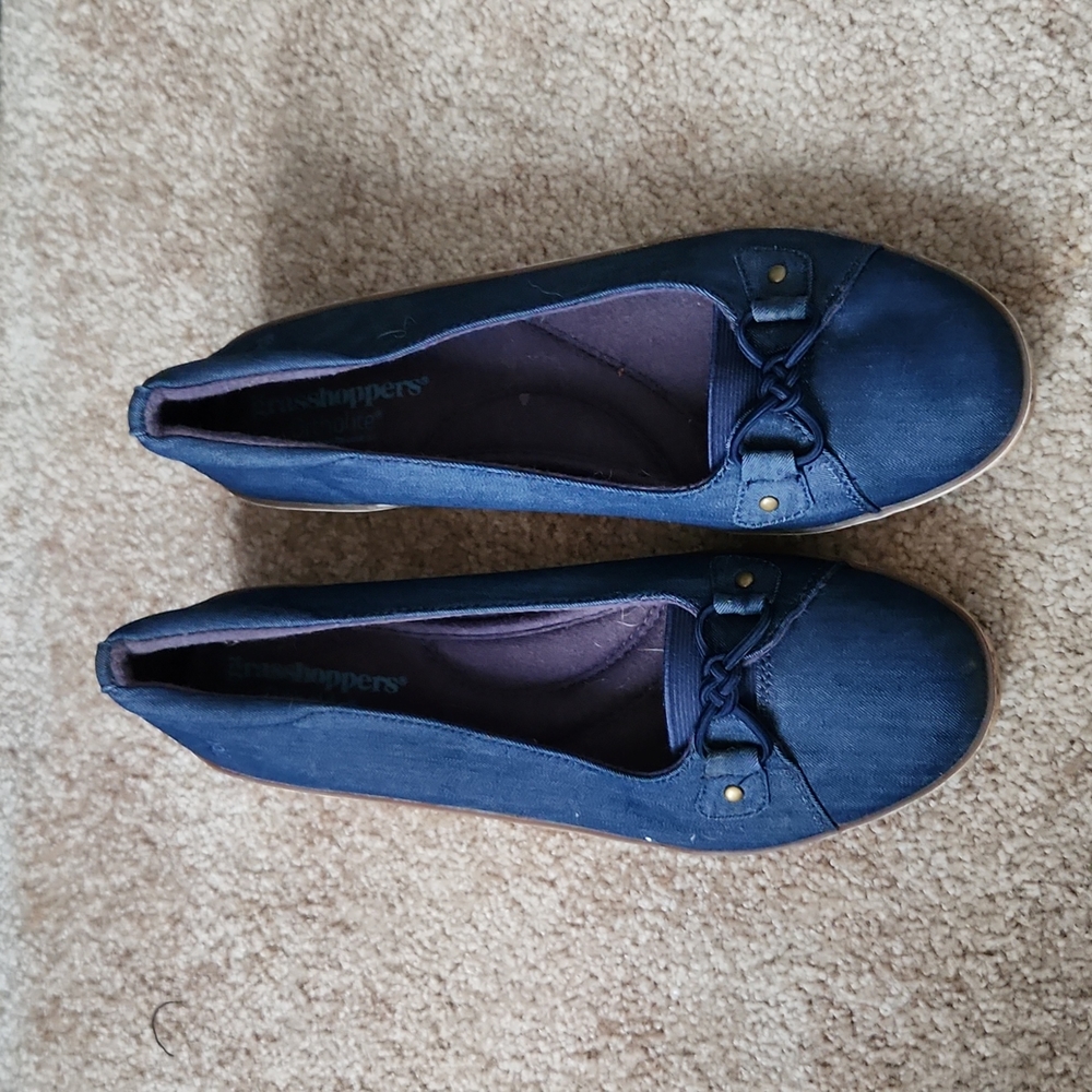 Blue Denim Grasshopper by Keds wedge shoes